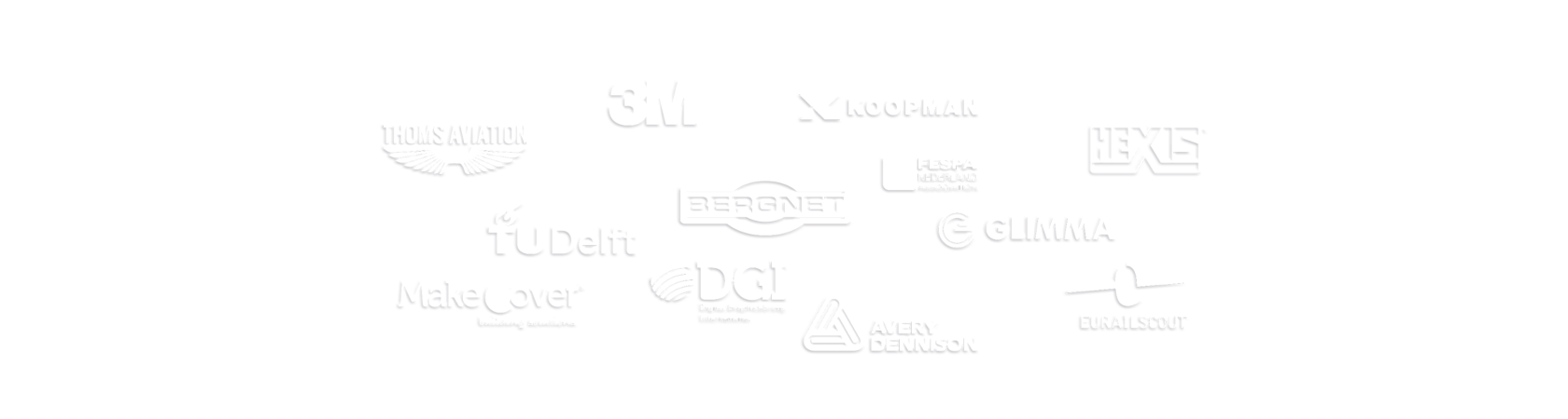 Collage van logo's van verschillende partnerbedrijven en instellingen.