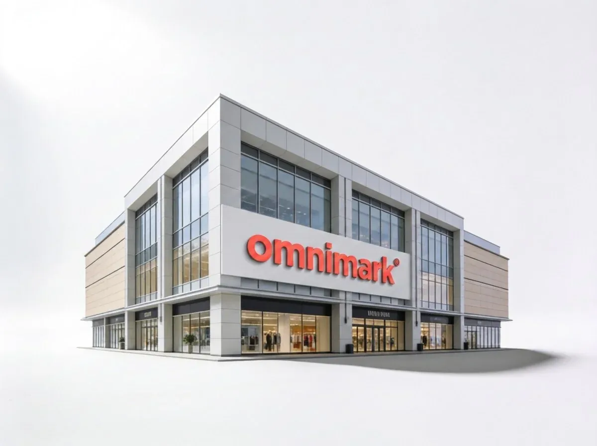 Moderne winkelcentrum met een groot 